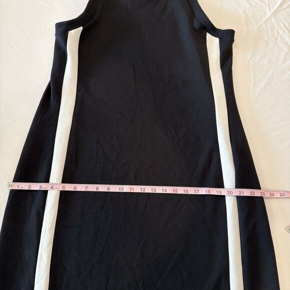 Spanx Sz XL Air Essentials Dress Black White Tank Midi Minimalist Travel Capsule - Picture 10 of 15